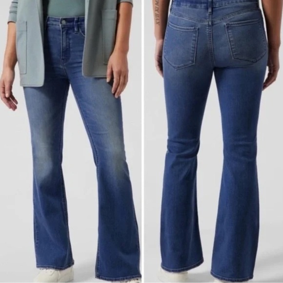 Athleta Sculptex | True Blue Flare Jeans, Size 14 T, NWT - Picture 14 of 14